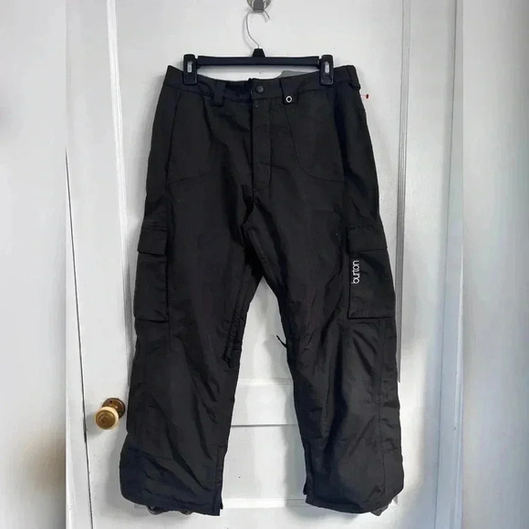 Burton Waterproof Cargo Snow/Ski/Snowboard Pant Black LIKE NEW - Picture 1 of 2